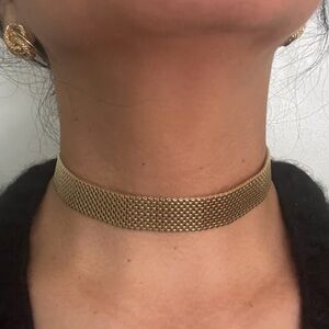 Vintage ART choker Gold tone .